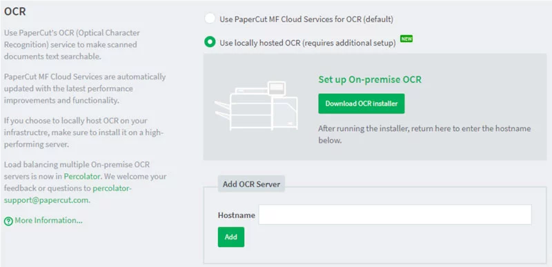 on-premise OCR installation options