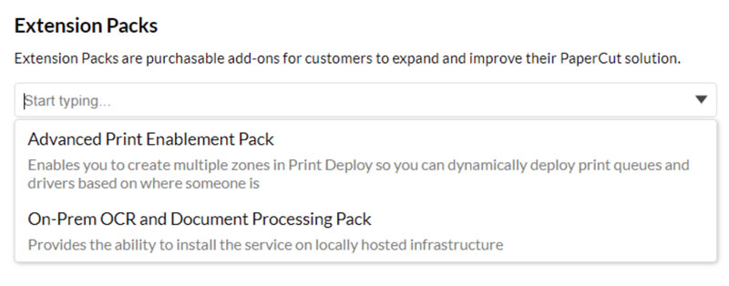 On-premise OCR extension pack options